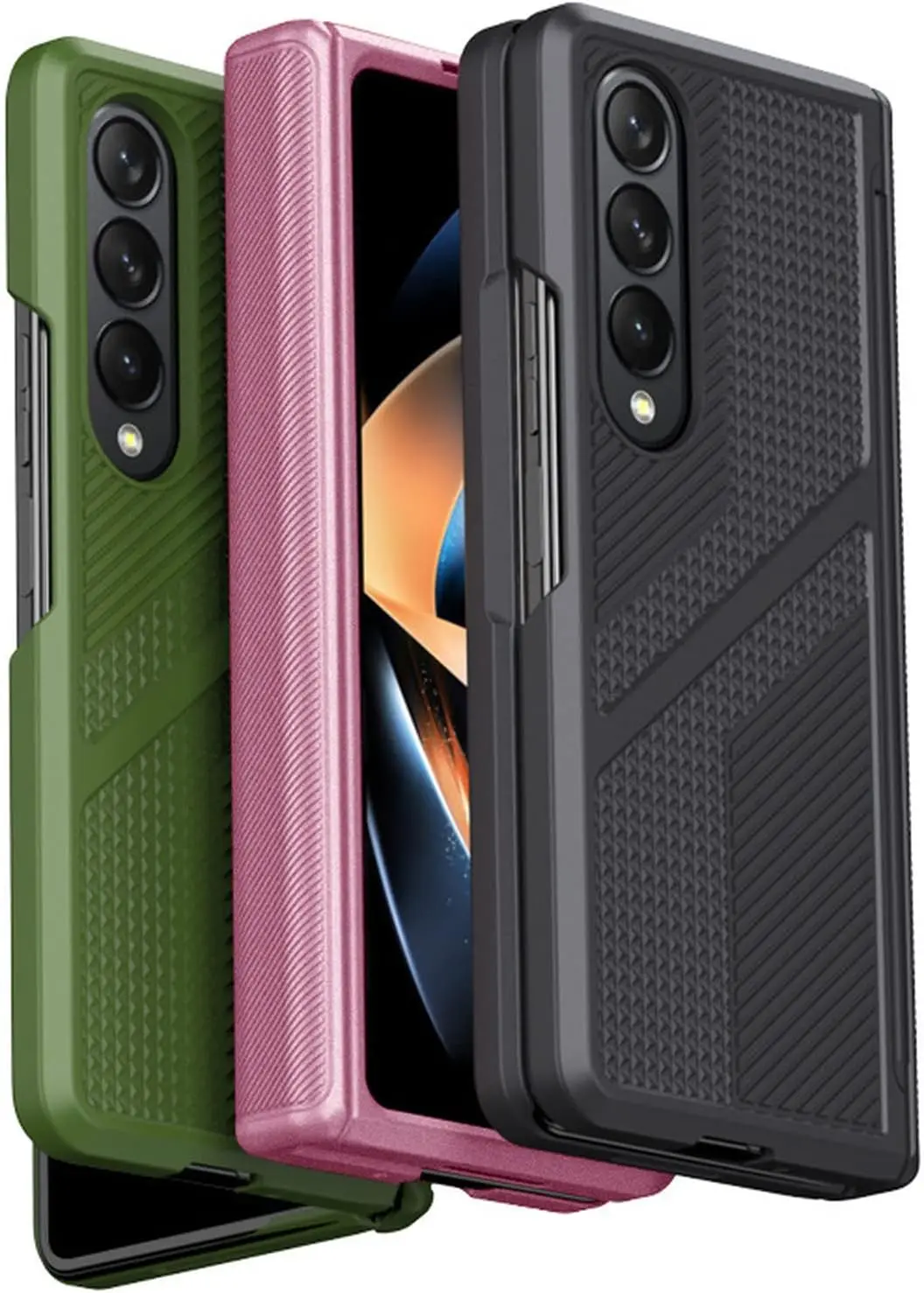 Shockproof Case for Samsung Galaxy Z Fold 4, Hinge Protection Cover, Drop-Proof Hybrid TPU PC Military Grade Phone Case