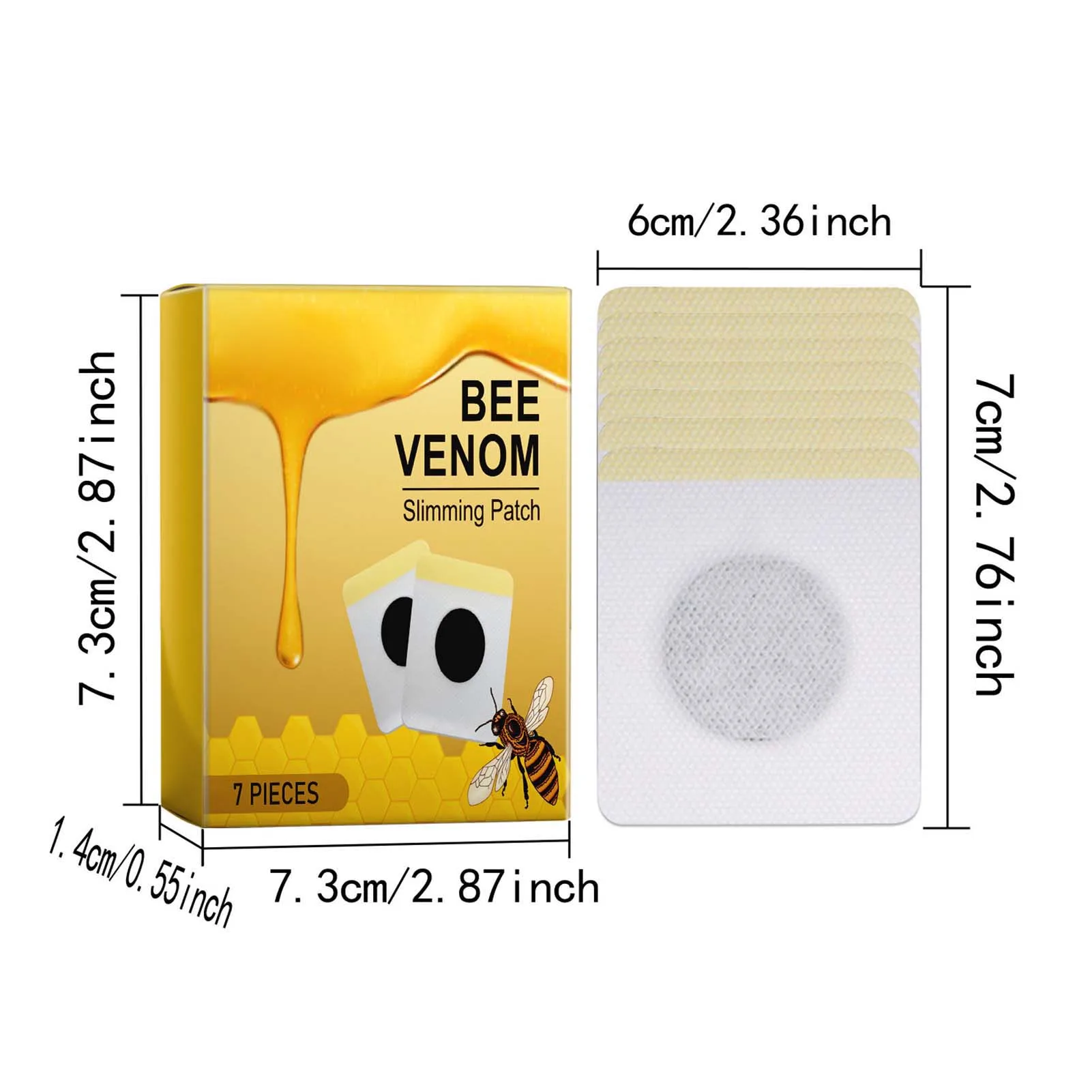 Bee Venom Body Shaping Patches Anti Cellulite Weight Loss Body Slimming Patches for Men Women Losing Weight