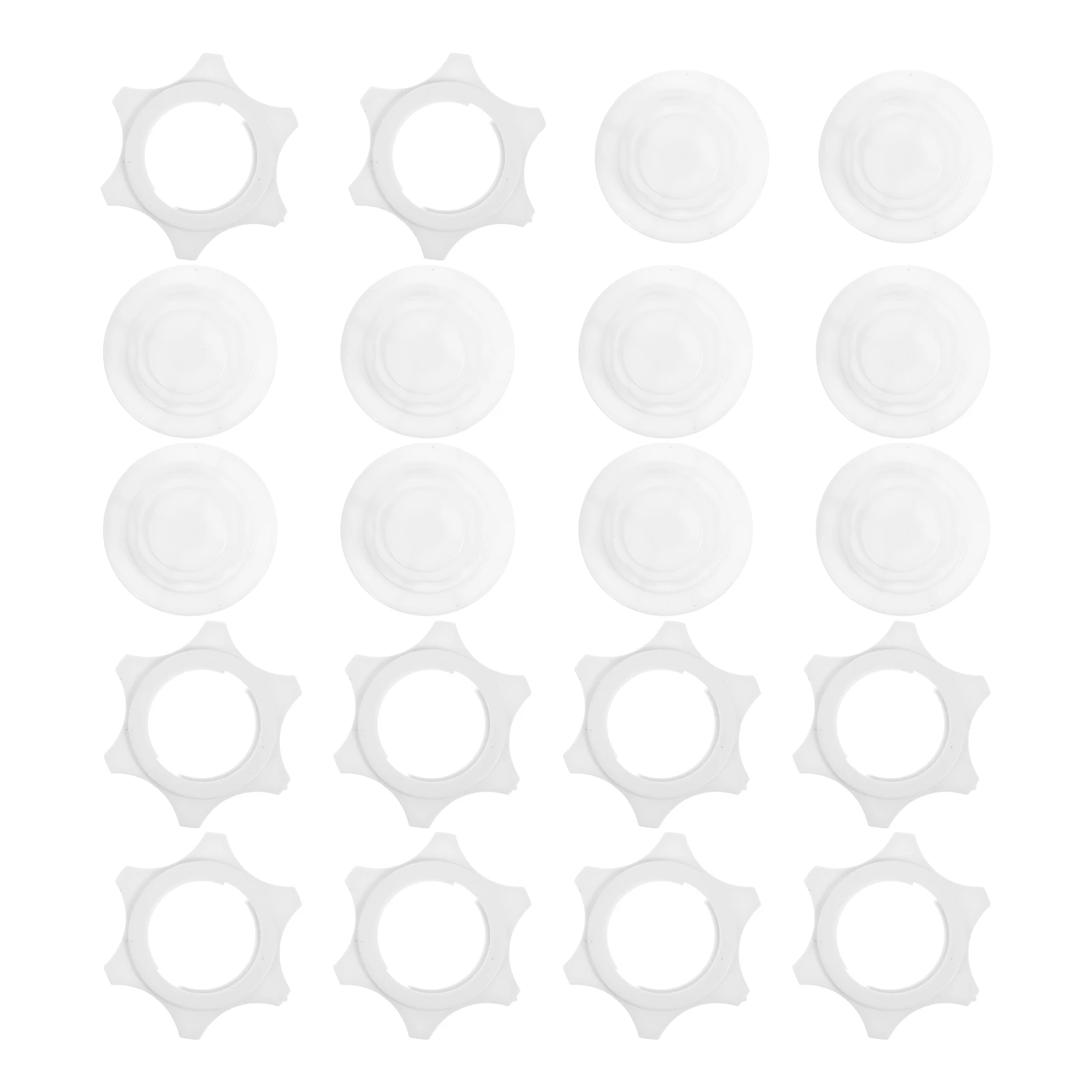 

1 set Fan Nut Covers Electric Fans White Plastic Nuts Caps Mesh Cover Accessories Durable Installation Universal Blade Fits