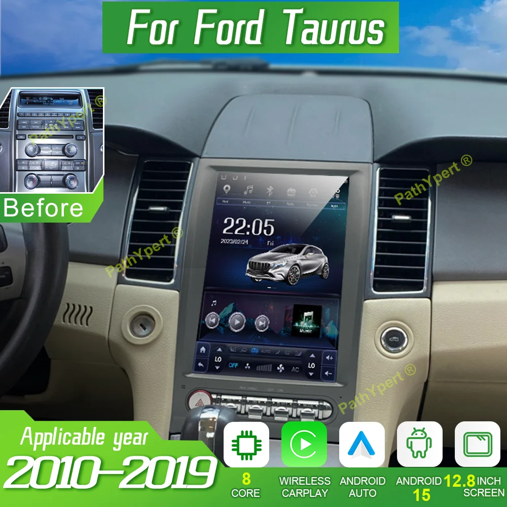 

12.8" Android15 For Ford Taurus 2010-2019 Multimedia Player Head Unit Car Radio Wireless Bluetooth CarPlay Stereo GPS Navigation