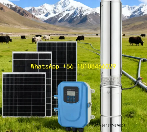 

Комплект солнечного водяного насоса. Скорость потока: головка 5,2 м3/ч. Глубина лука: 46 м. Идеально подходит для полива альпинистского небольшого домашнего скота (череного скота/овца).