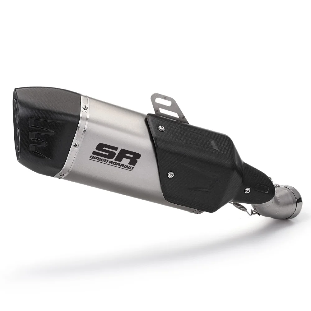 

STLF Slip-on for R1200GS ADV R1250GS Adventure 2013-2023 Motorcycle Exhaust Modify Carbon Muffler With Carbon Cover