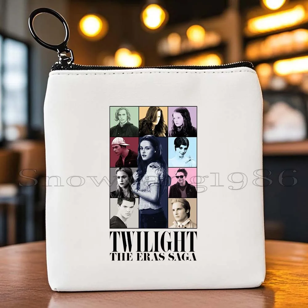 الفيلم الكلاسيكي The Twilight Saga إدوارد وبيلا في سن المراهقة وولف قماش محفظة نسائية للعملات المعدنية حقيبة تخزين حافظة للبطاقات محفظة سستة الحقيبة