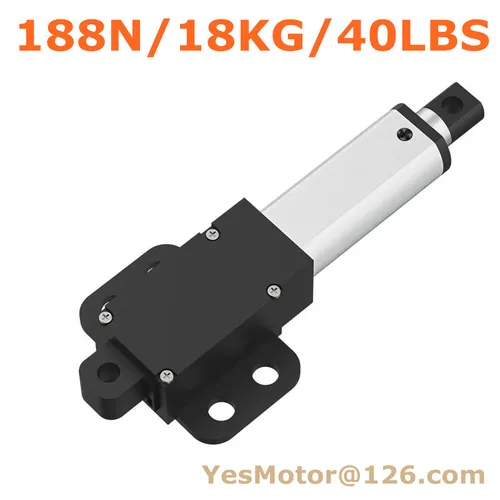 Alta calidad 6V 12V 24V DC nuevo actuador lineal motor DC 10/17,5/21/25mm carrera personalizada 188N fuerza CE envío gratis