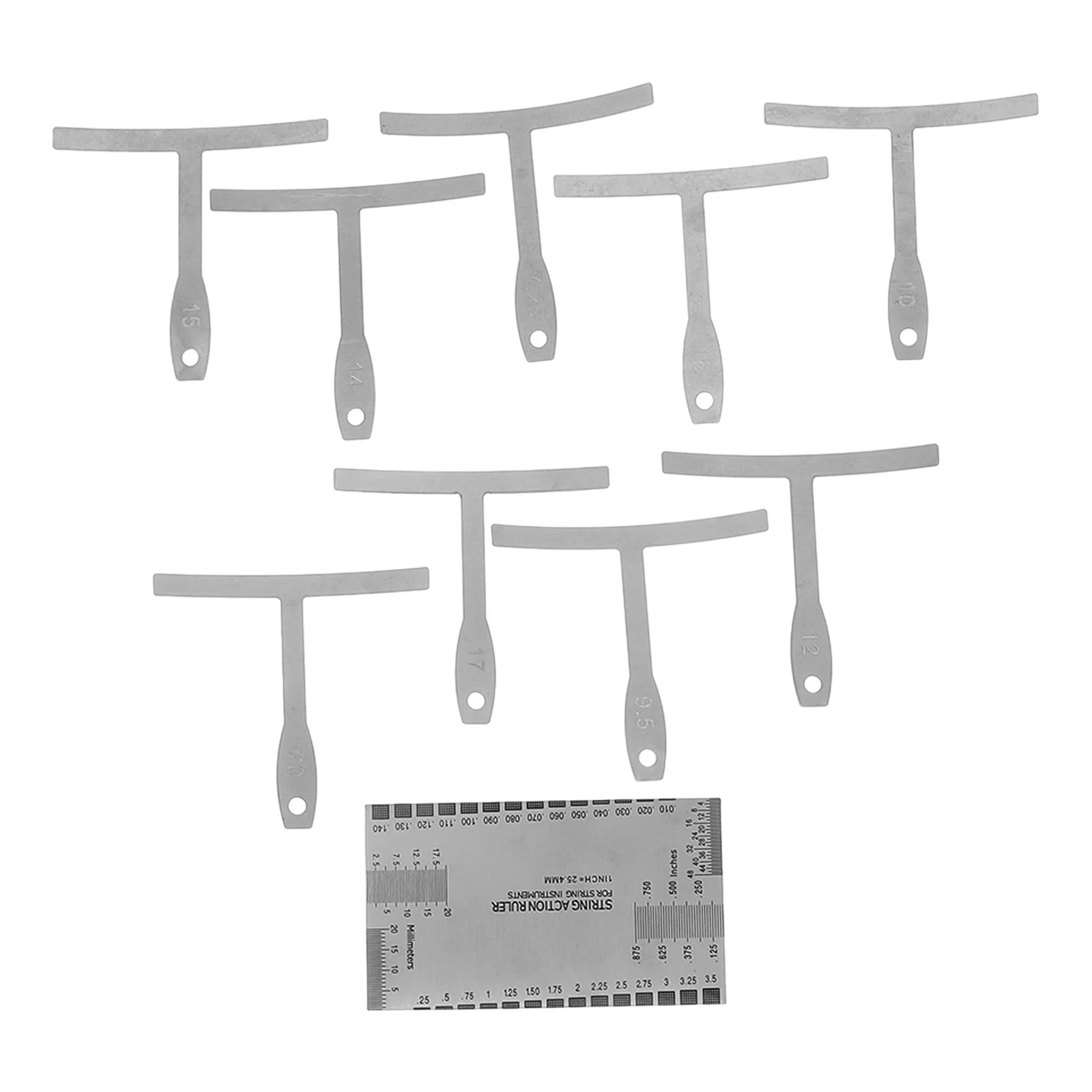 

1Set Professional Guitar String Gauge Ruler for Action Height Understring Radius and Neck Relief Measurement Essential Luthier