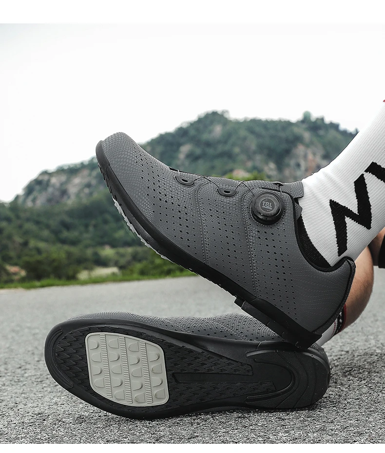 MTB Fahrradschuhe für Herren Flache Pedalschuhe Leichte Rutschfeste Selbstverriegelnde Schuhe für Damen Outdoor-Radsport Rennradschuhe – Detail 20