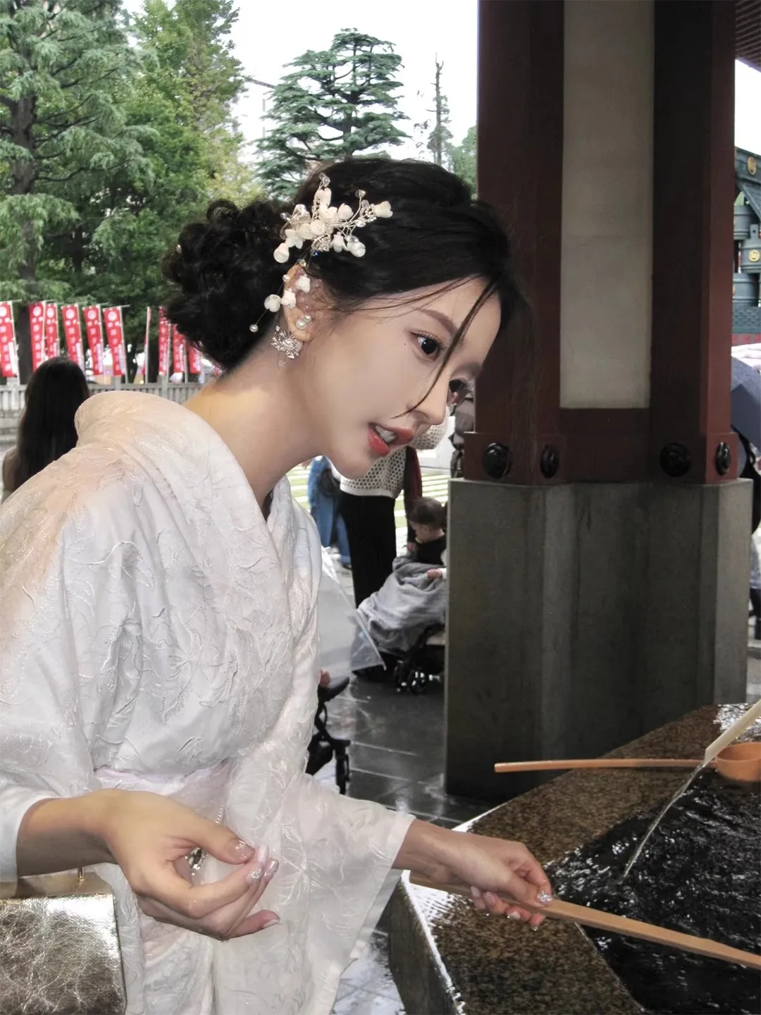 Women's Japanese Style Formal Lace Kimono Traditional Double Layer Yukata Cosplay Costume Photography Retro Dress