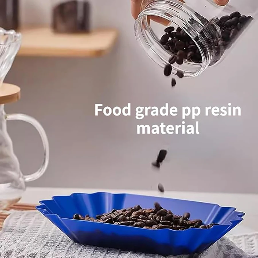 Mustertablett für Kaffeebohnen, Präsentationsschale für Kaffeebohnen, ovales Mustertablett, Aufbewahrungsbehälter, multifunktionales Serviertablett für Zuhause