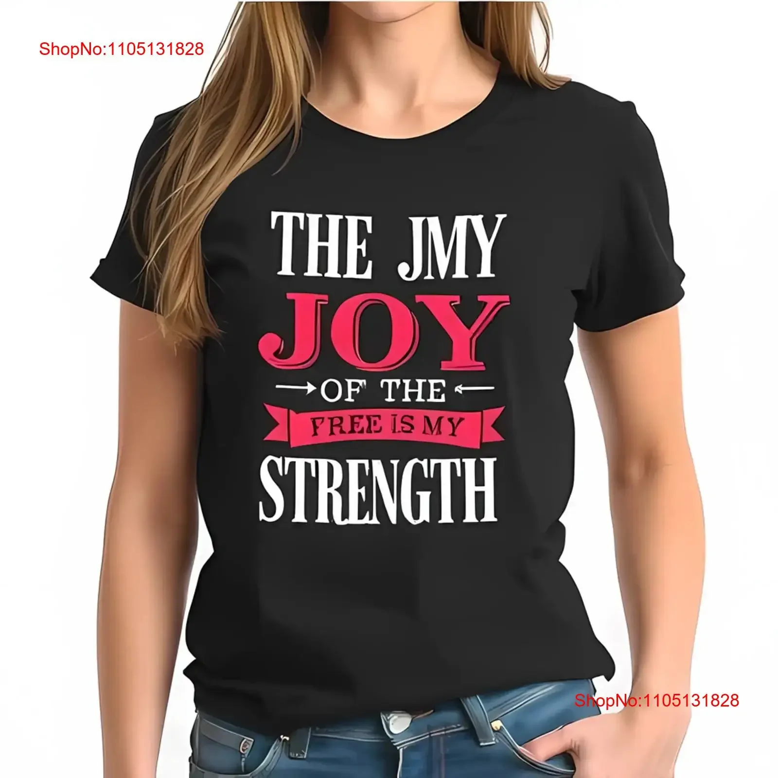 تي شيرت قطني جريء The JMY JOY of Free All عتيق مغسول غير رسمي متعدد الاستخدامات للارتداء اليومي جرافيك أوم أنيق #1