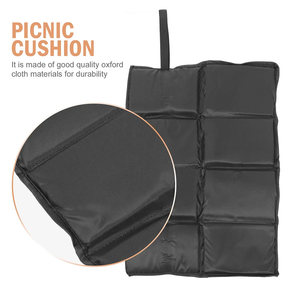 

2Pcs Outdoor Foldable Seat Cushions Elastic Strap Waterproof Sitting Pads Camping Picnic Stadium Chair Pads for Recliners