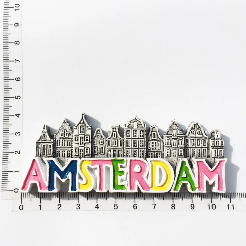 Amsterdam Netherlands Fridge Magnet Souvenirs 3d Resin Holland Refrigerator Sticker Decor Folk Culture Craft Gifts Ideas