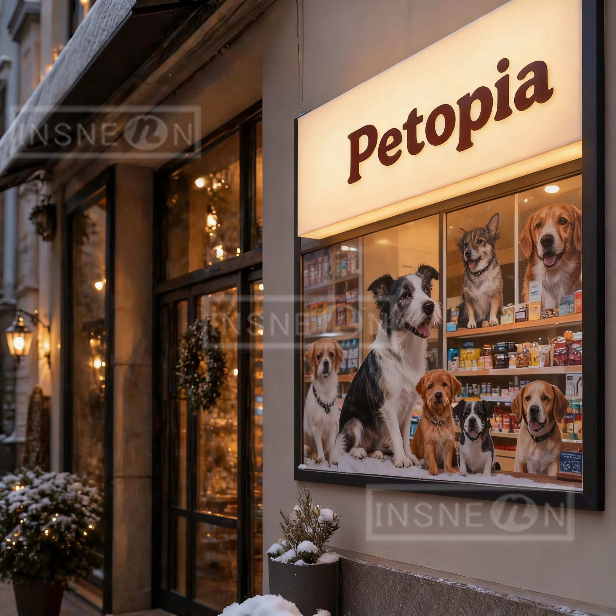 Custom Petopia Light Box Sign, Custom Logo Sign for Storefronts, Shops & Small Businesses, Acrylic Business LED Light