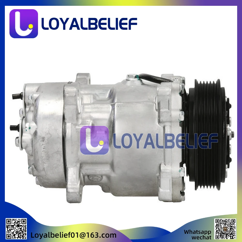 

1437 1460 AC Compressor SD6V12 for Peugeot 206 307 406 607 806 6453KW 6453LA 9639078280 9659230880 9682930280 699358