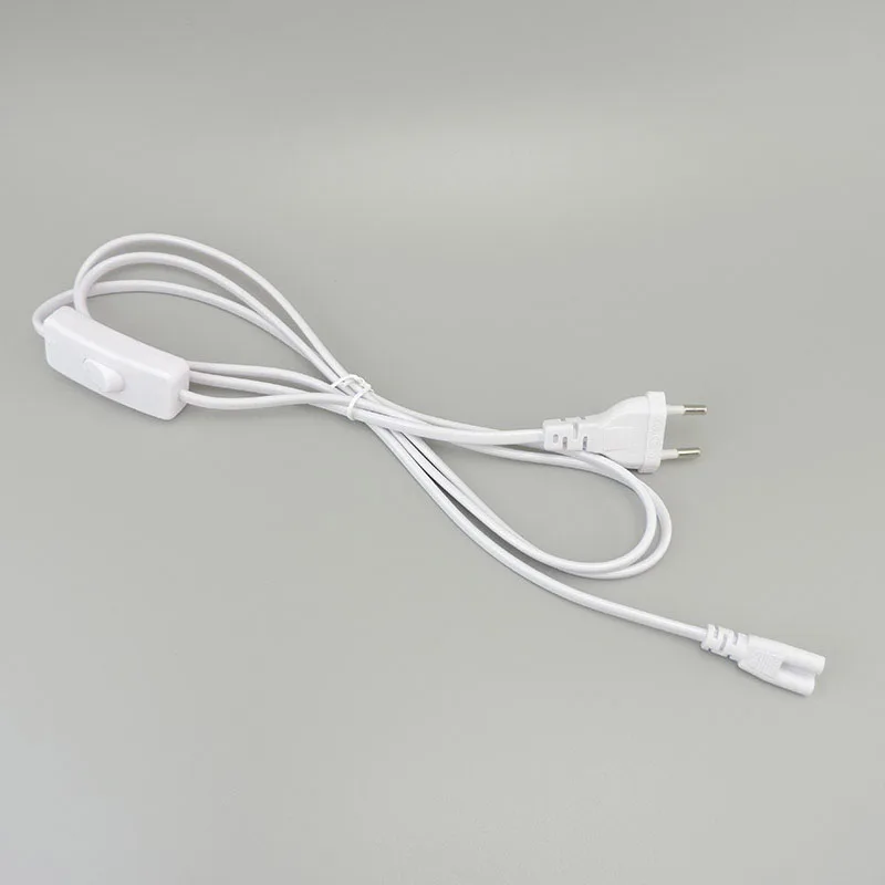 2pin 3pin hole ON/OFF Switch Cable T5 light Tube Power supply Charging Connection extension Wire Connector cord EU US Plug