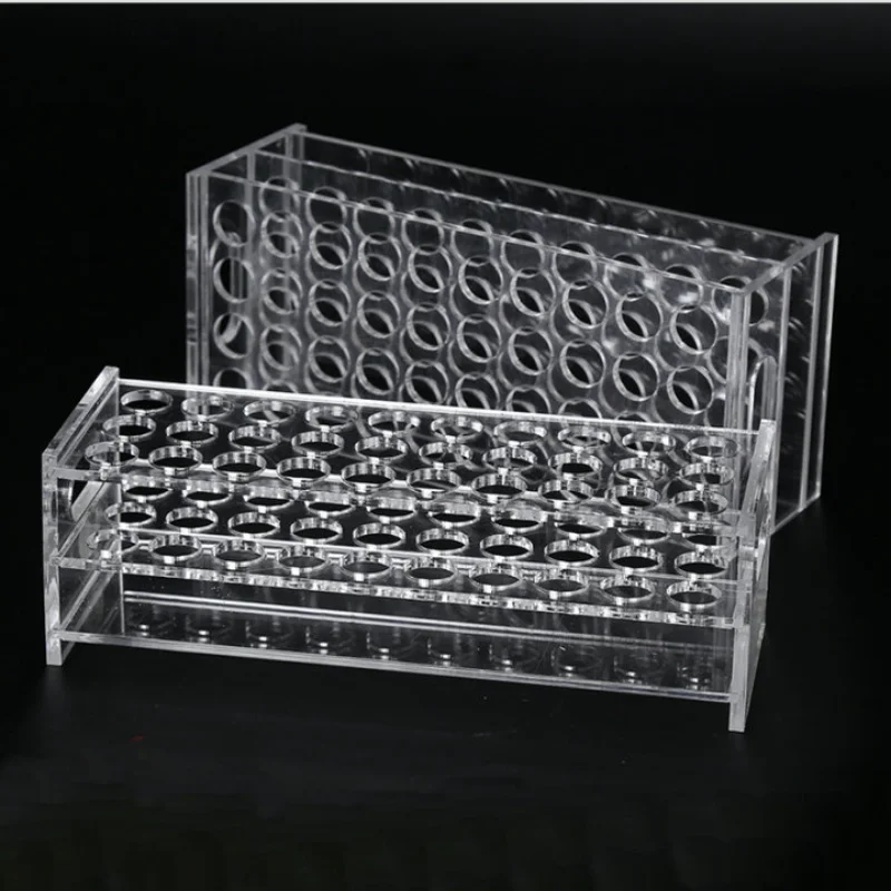 1Piece/Lot Plastic Test Tube Rack Holder, Organic Glass Test Tube Stand Support, Rack for Tubes Diameter 13mm 30/40/50holes