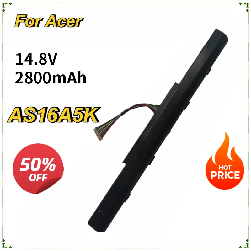 

AS16A5K AS16A7K AS16A8K Laptop Battery for Acer Aspire E15 E5-475G 575G 523G 553G 774G E5-575-59QB E5-575 E5-575G-53VG Bateria
