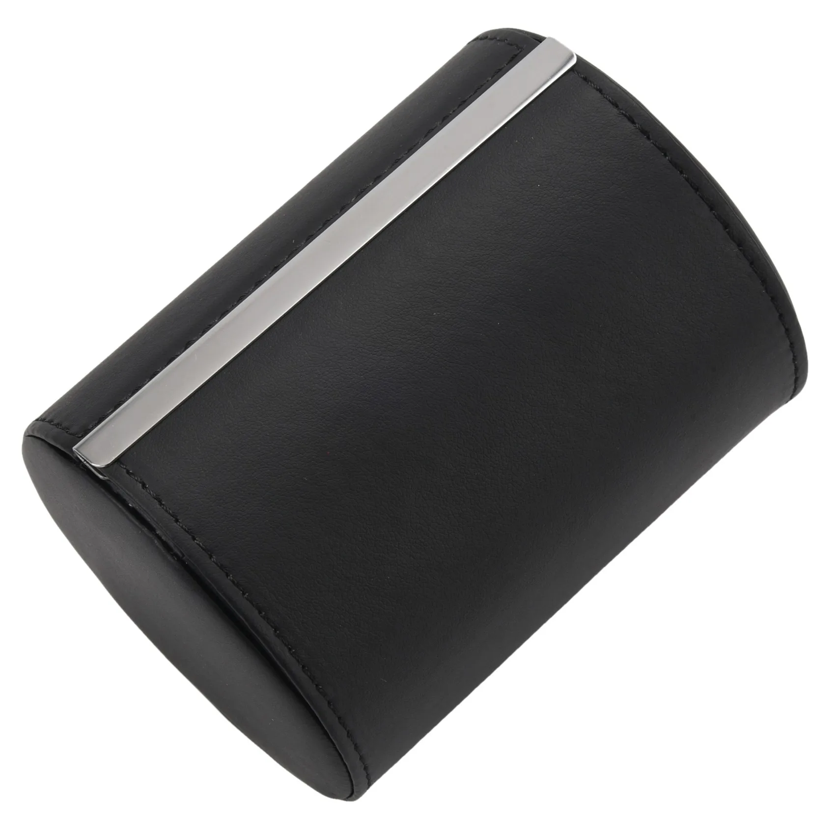 

A88M Black Necktie Neck Tie Storage Case Travel Gift Box Cylinder Shape