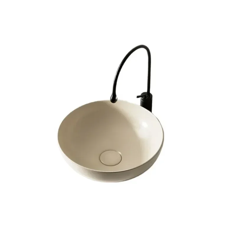 Small size art wash basin, super small balcony basin, ceramic apartment mini designer model
