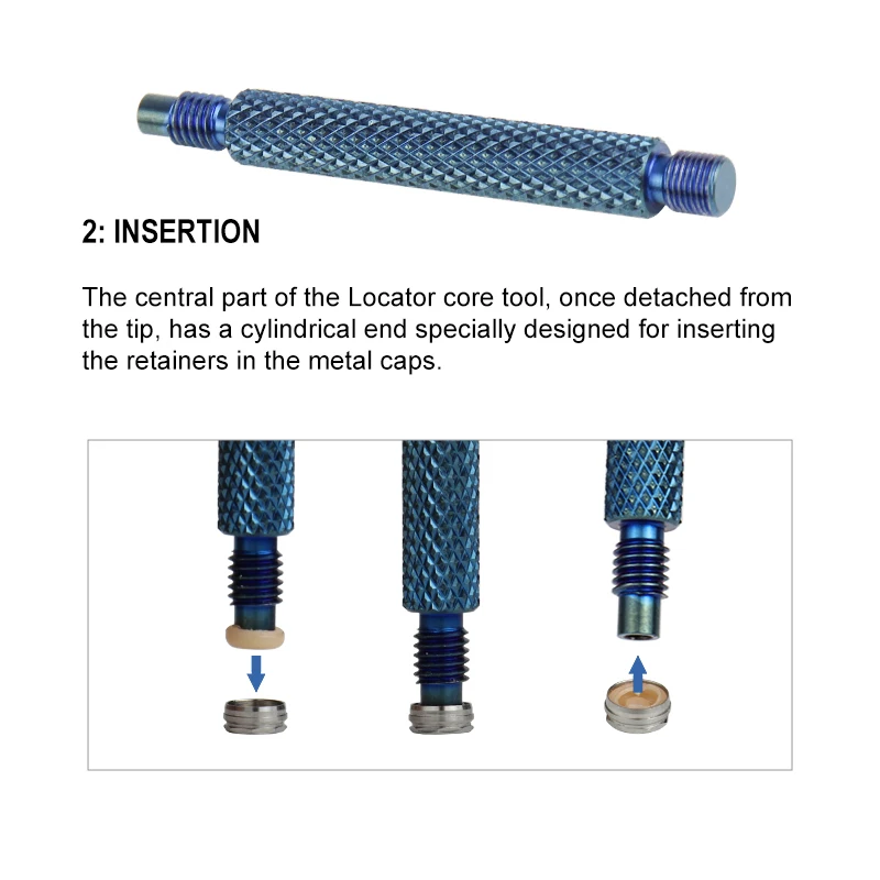 VV Dental Universal Implant Fixed Cap Insertion And Removal Tool, Three In One Core Tool For Removing Dental Locators
