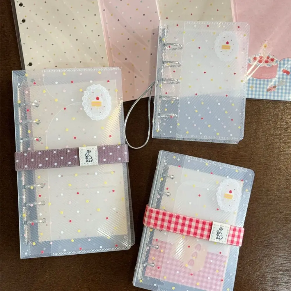 Picture 5: Practical Notebook Elastic Band Checkered Minimalist Double-Sided Strap Keeps Flat Polka Dot Elastic Strap for A6/M5/A7 Journals