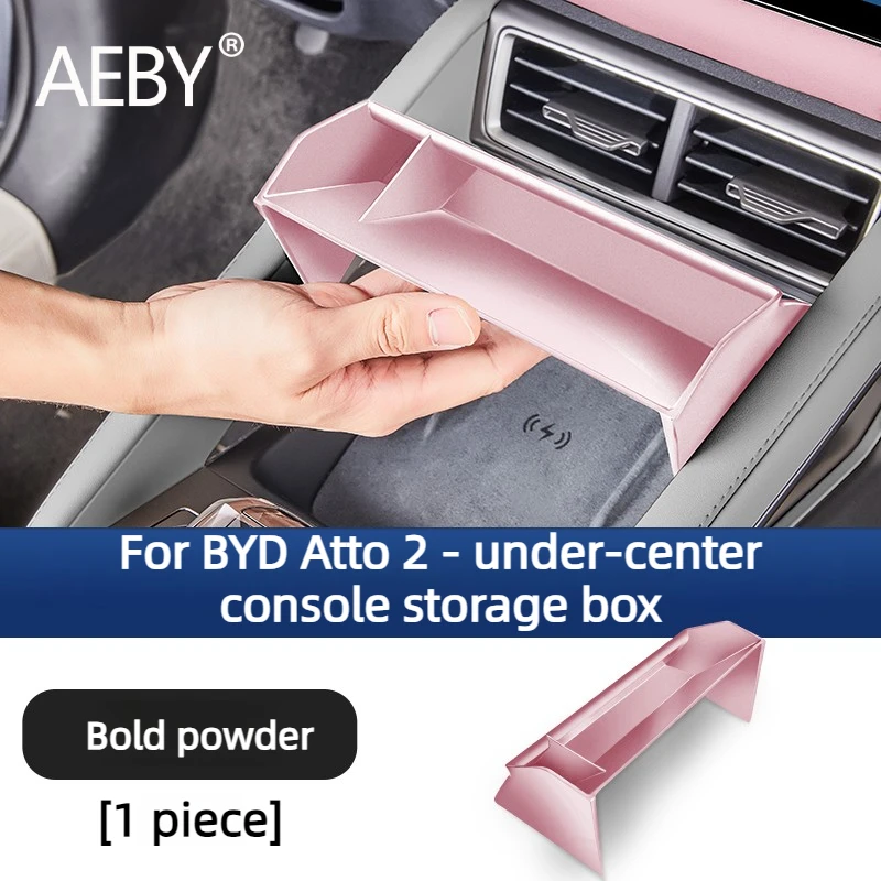 AEBY For BYD Atto 2 2024 Car Center Console Storage Box Under  Screen, Car  Stowing Tidying Accessories, Interior Upgrade