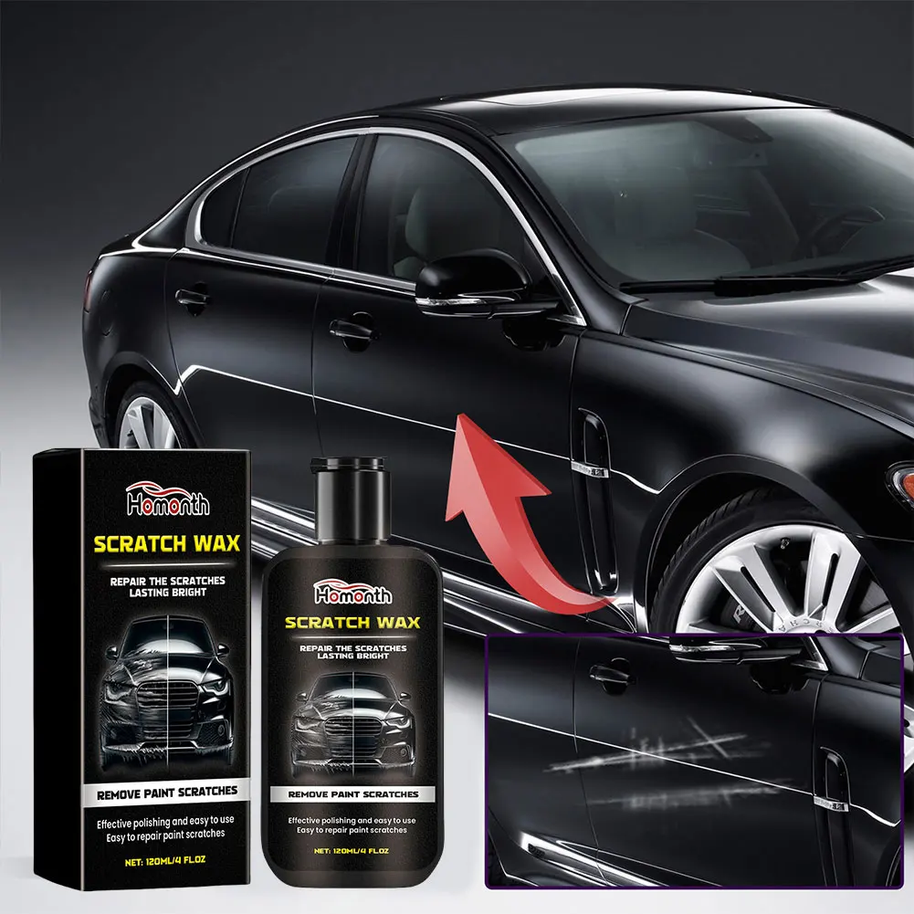 

120 мл Восстановитель лакокрасочного покрытия для авто, полироль от царапин, воск для ремонта автомобильных царапин, глянцевый воск для ухода за лакокраской автомобиля