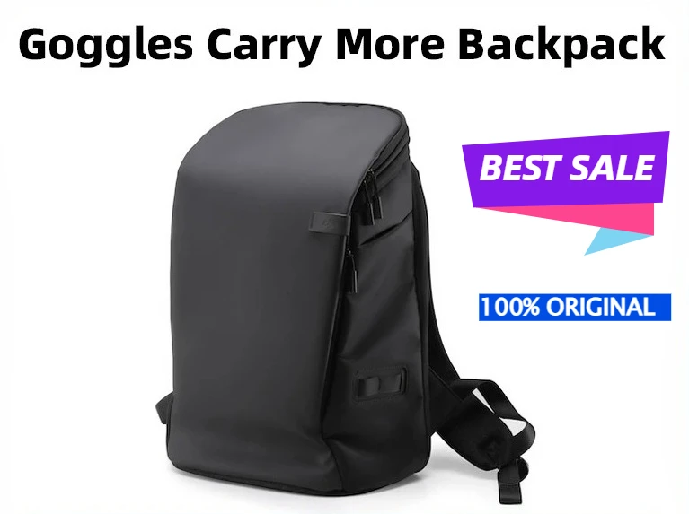 Goggles Carry More Backpack, Large Capacity Multifunctional Storage Bag Compatible with DJI Avata 2, Avata, Air 2S, FPV Drones