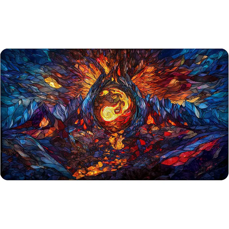 

Коврик для мыши «сделай сам» для настольных игр, 60x35 см, HD игровой коврик с изображением, карты TCG, 12x24 дюйма, игровой коврик MTG, фон со зонами, коврик для мыши