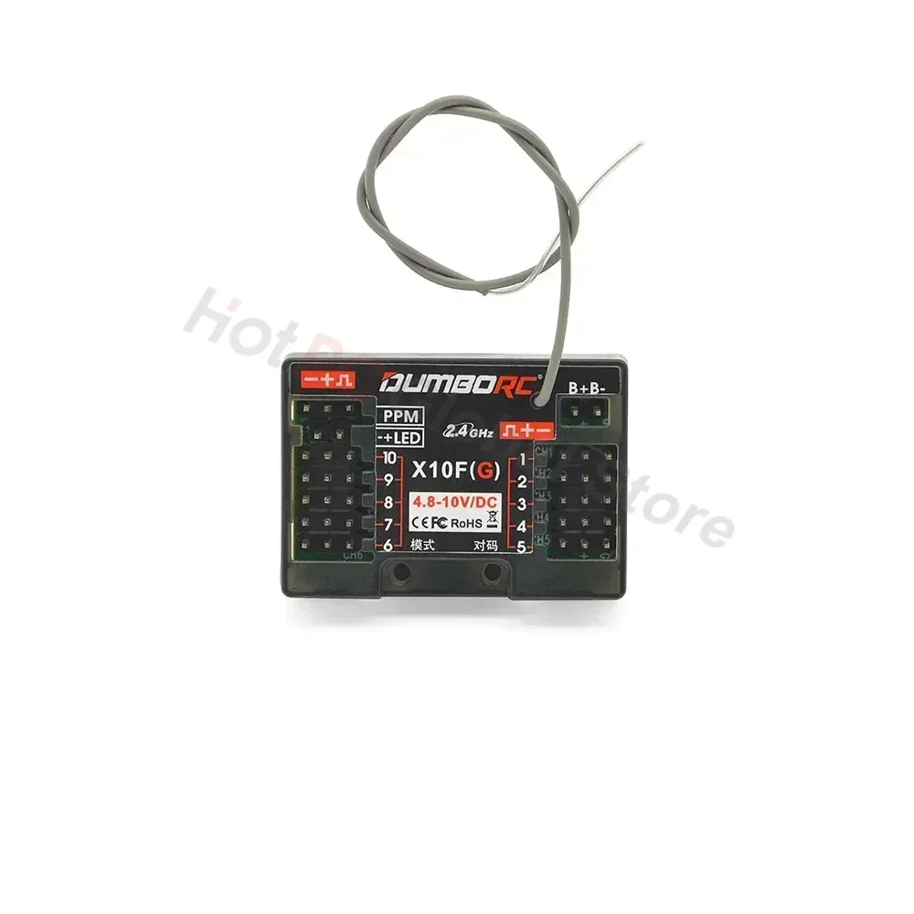 DUMBORC P6FG X10FG X6DC P4FMG MINI X10F 4CH 6CH 10CH Receiver 4.8-10V Voltage Return for DUMBORC Transmitter RC Car Boat Tank