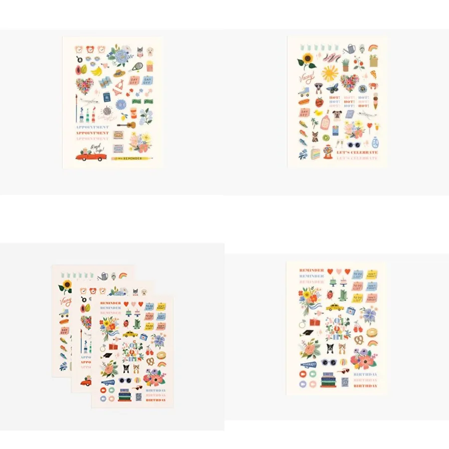 

Набор наклеек-планировщика — 3 листа наклеек, всего 130 для украшения блокнотов, подарков или конвертов для планировщиков с забавным дизайном, костюмом