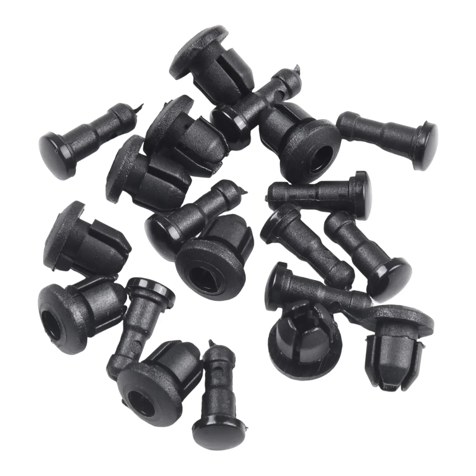 10pcs/Set Car 2 X 1.1cm Fairing Clips Accessories Black Bodywork Fit For Honda Blackbird CBR1100XX 97-07 Nylon