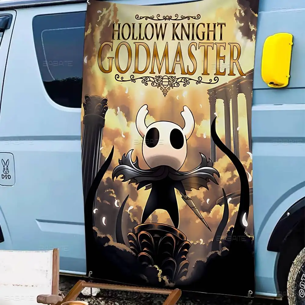Popular Game H-Hollow K-Knight Retro Flags Multiple Choice Living Studio Booth Interior Decoration Banner