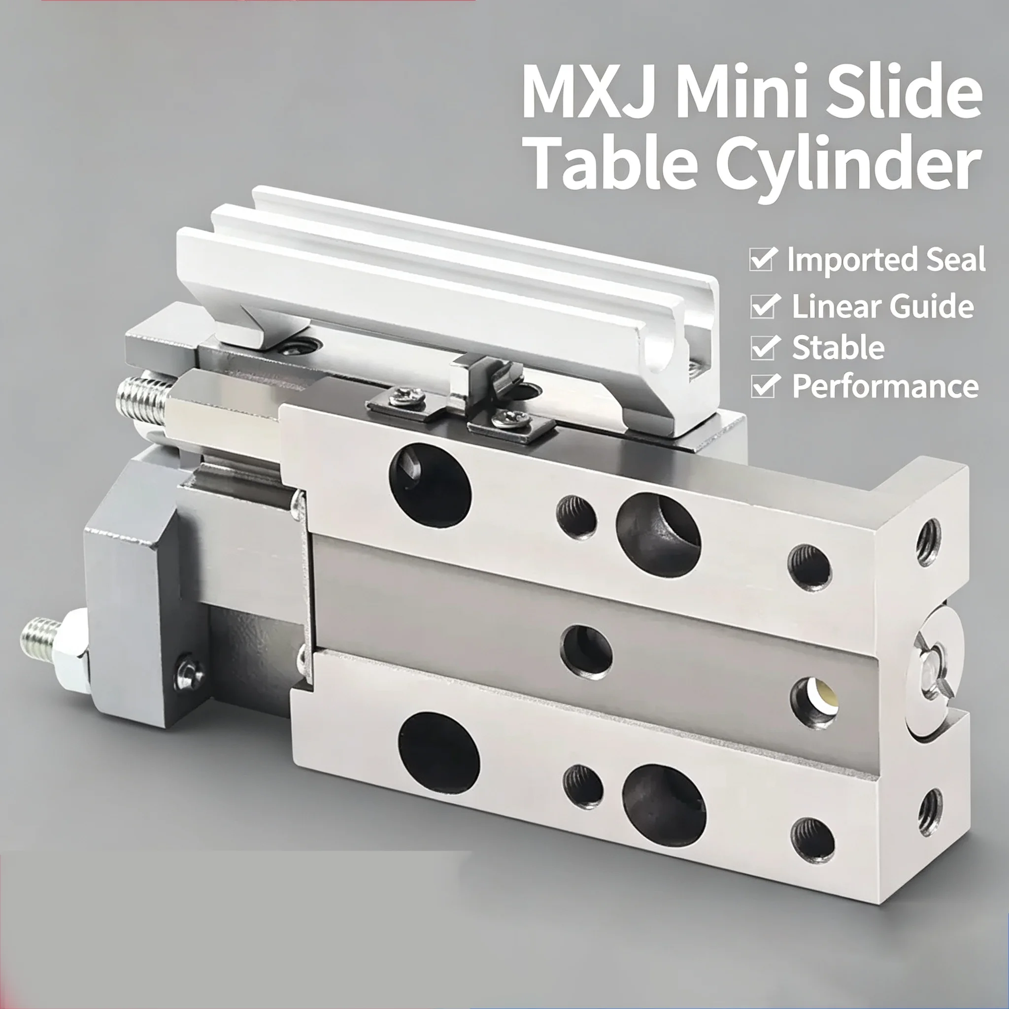 MXJ4 MXJ6 MXJ8-5/10/15/2-C/CS/CT/P With Magnet Original MXJ Mini Single Axis Aluminum Alloy Air Sliding Table Pneumatic Cylinder