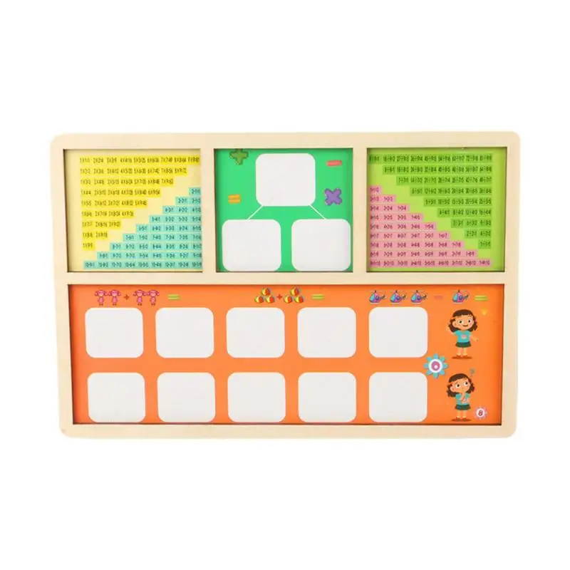 Math Block Manipulatives With Question Box Early Education Montessori Learning Subtraction Multiplication Math Toys For Kids