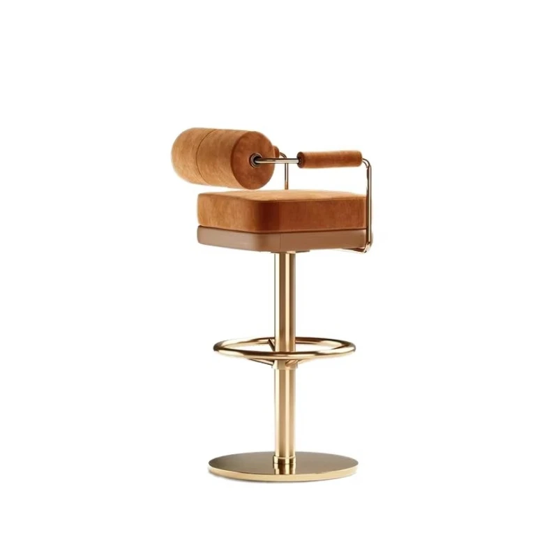 

Simple, stylish and modern light luxury metal bar counter rotating lift chair, suitable for hotels and living rooms