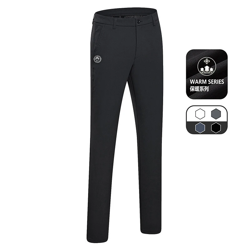 Charmul CH G03 pantalones de golf ajustados para hombre invierno más terciopelo grueso cálido deportes al aire libre pantalones casuales pantalones de lana