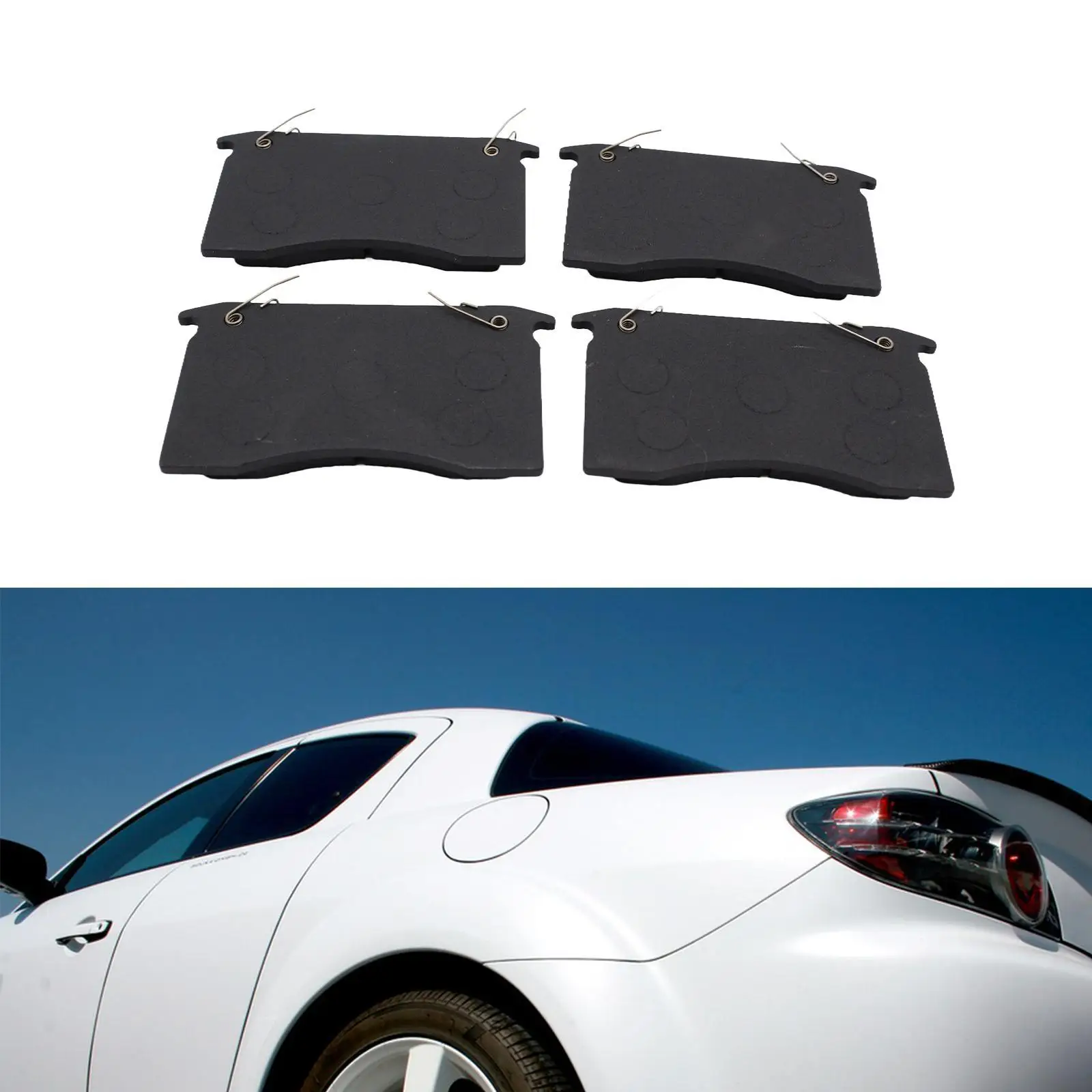 

4x Generic Trailer Disc Brake Pads Set, Repair Parts, Professional Easy to Install Brake Caliper Pads Replacement