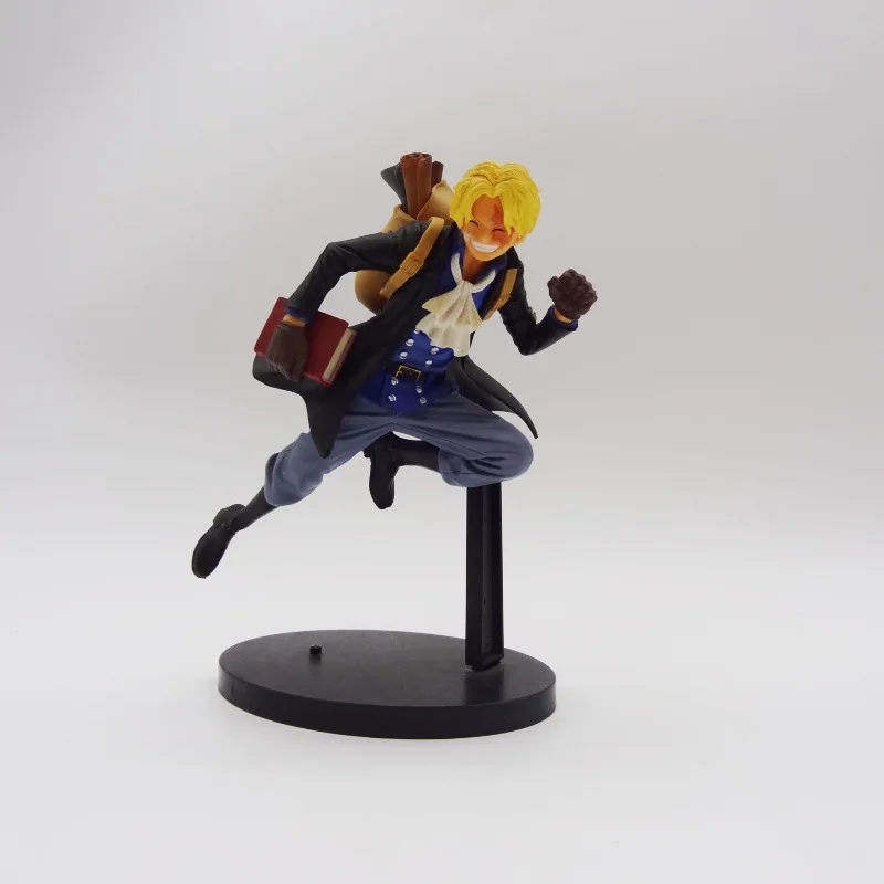 One Piece Rufy Ace Sabo Tre fratelli correnti con zaino Figura anime Modello Collezione di statue Decorazione desktop Ornamento giocattolo