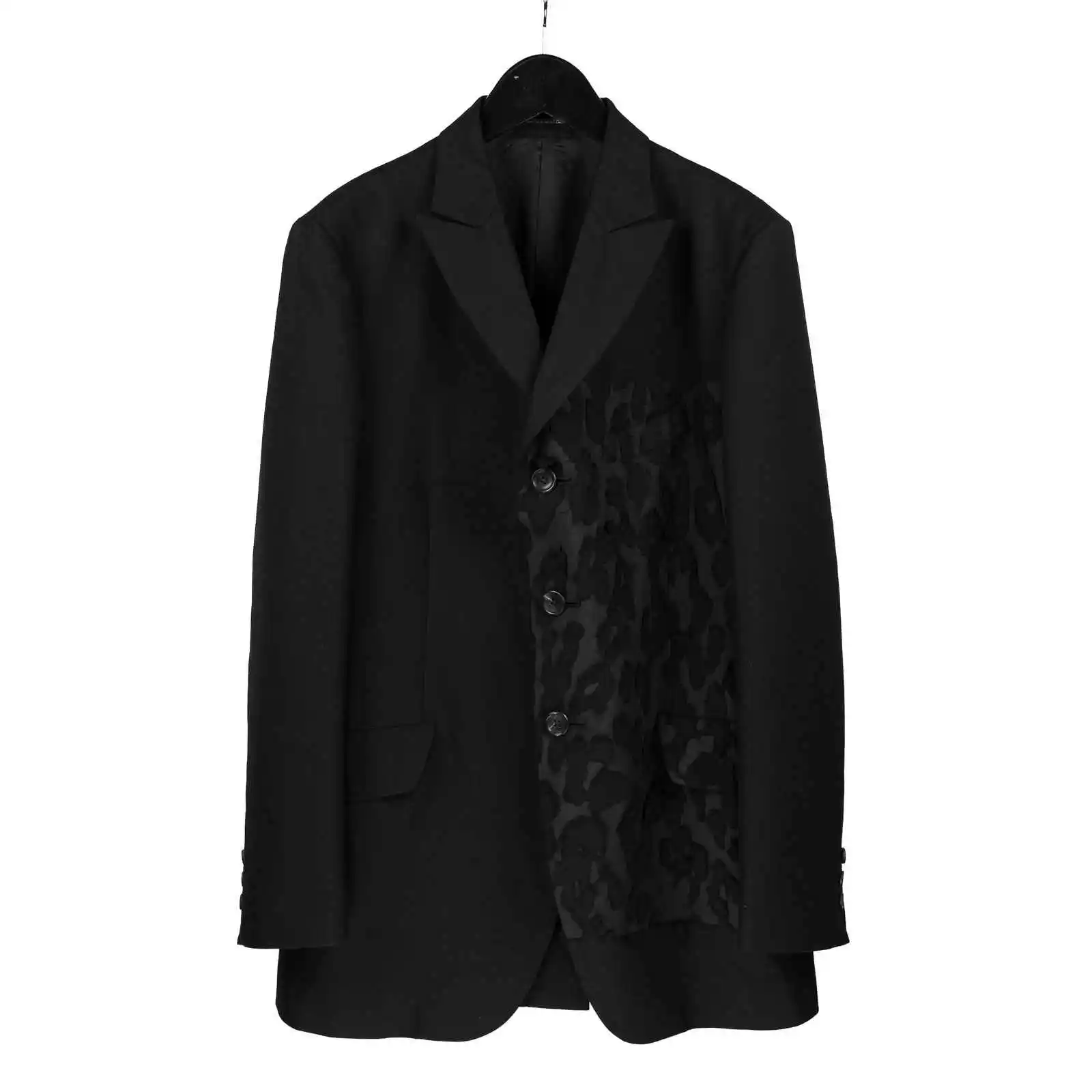 

TOP-YAMAMOTO Japanese original design Dark and niche loose suit jacket with wool patchwork