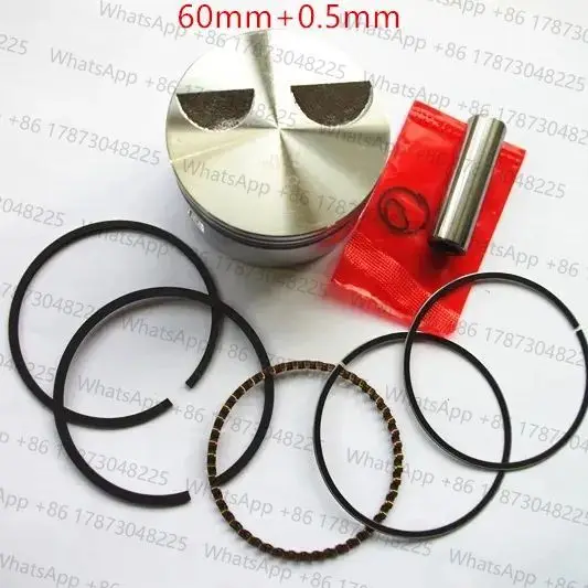 EH12 Piston kit 60mm+0.5mm for Robin EH12 EH12-2D EH12-2B MIKASA MT-75 4.0HP engine rammer stamper compactor cylinder parts