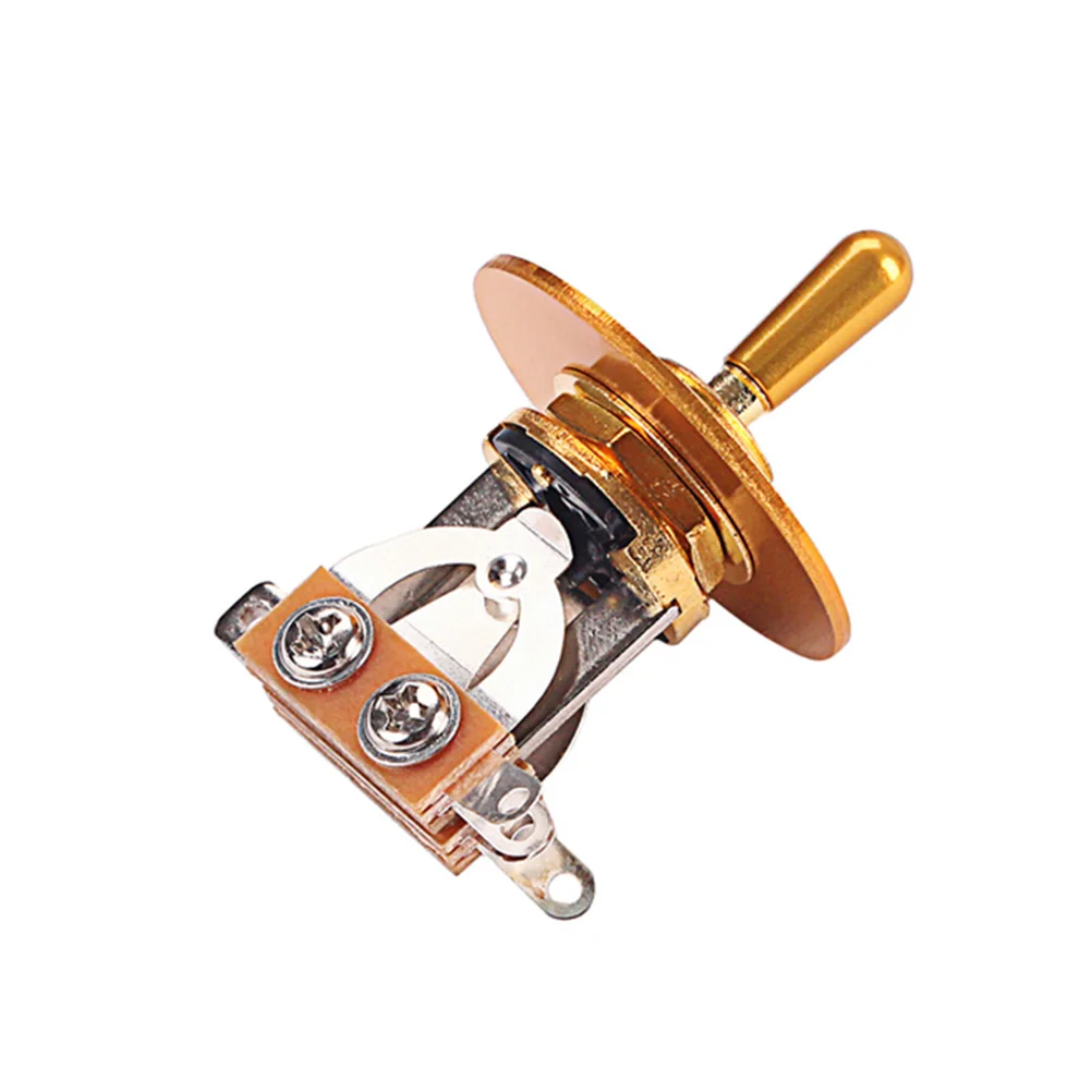 

3 Way Toggle Pickup Selector Treble Washer Ring for Electric Guitar Easy Tone Control Replaceable Knurled Nut