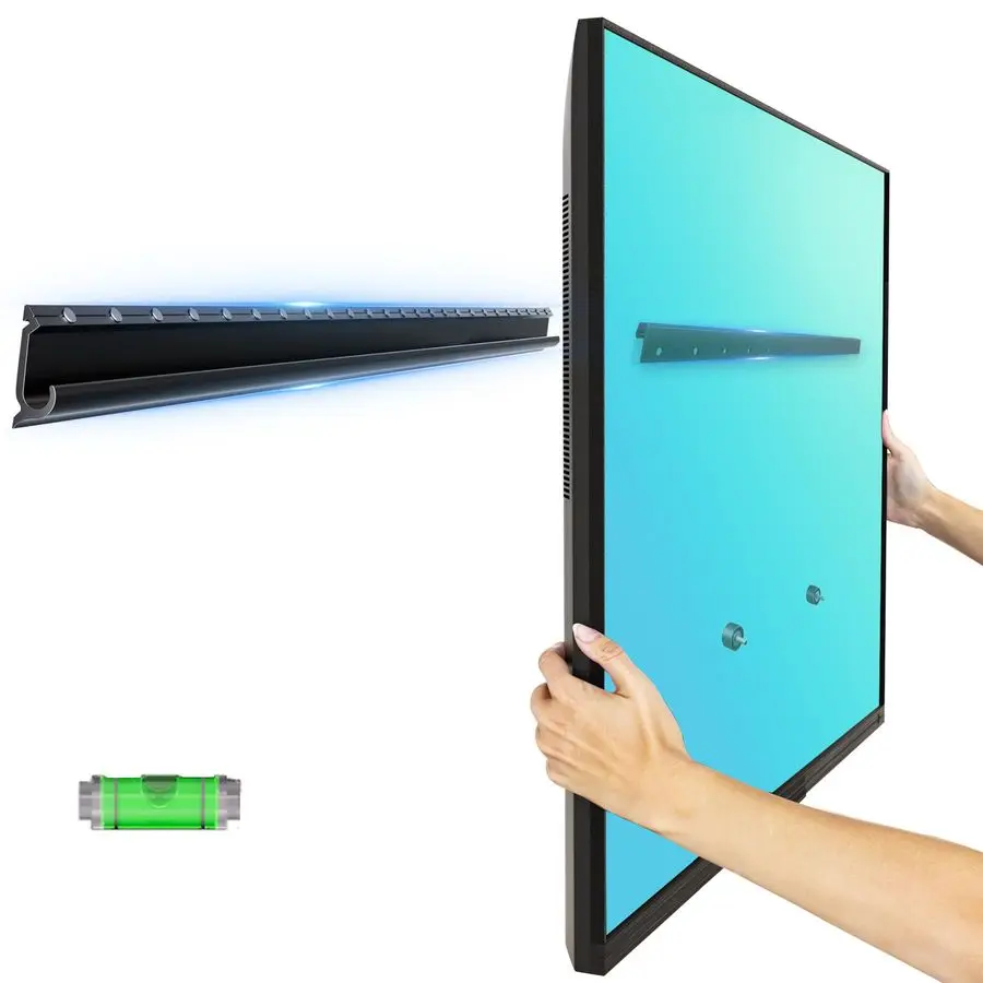 

Настенный кронштейн для телевизоров 32-75 дюймов, крепление для ТВ без гипсокартона, выдерживает до 150 фунтов, низкопрофильный, без сверления, простая установка для спальни.