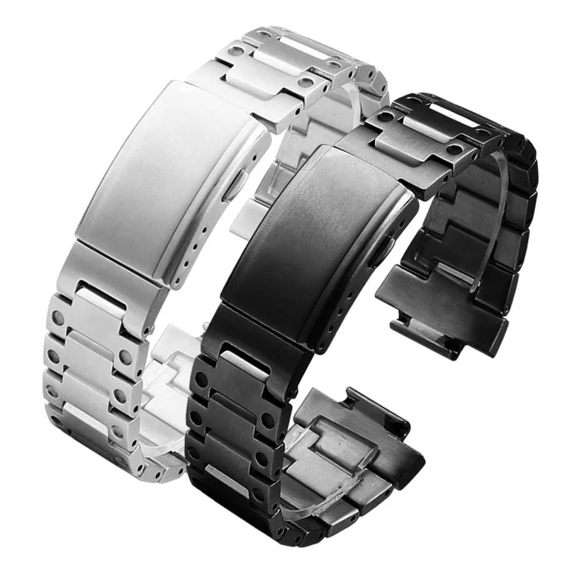 Hot Sale Solid Stainless Steel Metal WatchBand For Casio Edifice Series GST-B400 EFB-680 CL-7A ECB-10D Watch Bracelet 14mm Strap