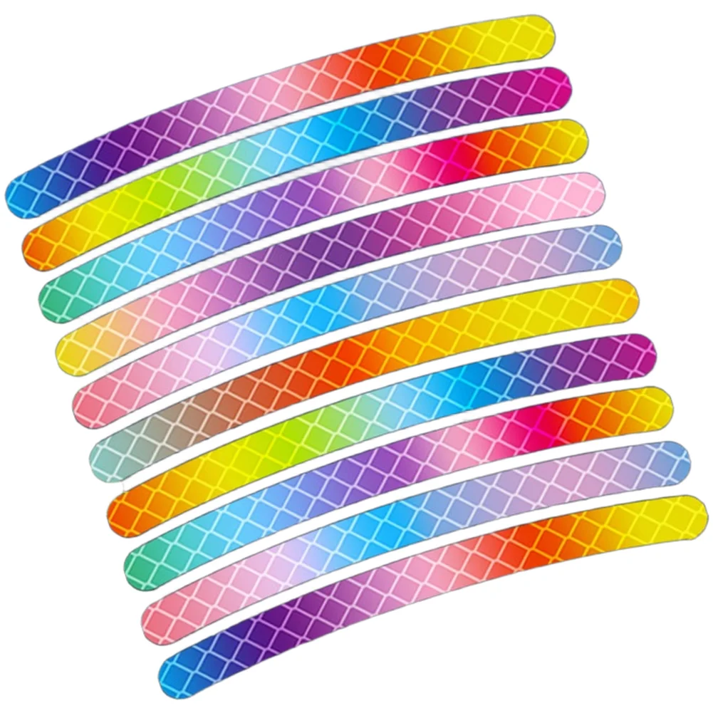 Waterproof Bicycle Reflective Sticker Colorful Bicycle Wheels Sticker Mountain Bicycle Night Safety Sticker Cycling Accessories