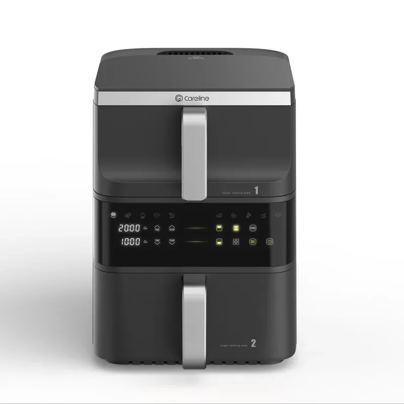 For 11L Dual Basket Air Fryer Lower 3.5 Plus 6.5L Digital Color Touch Screen Smart Double Decker Stack Grade Oil