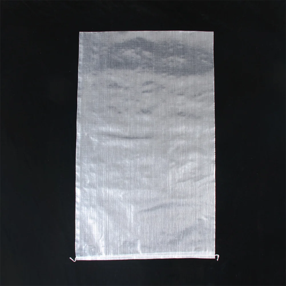 10Pcs White Woven Bag Gunny Sack Sand Bags Plastic Snakeskin Bag For Packaging plastic woven sack sack race bags