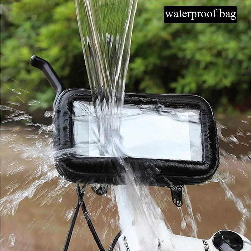 Waterproof Motorcycle Phone Holder For iPhoneX 8 7 6s Bike GPS Holder Armor Phone Bag For iPhone6s Plus Support Telephone Moto