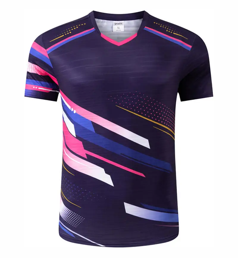 Nombre de impresión gratis 2025 camisetas de tenis de mesa del equipo de China hombres mujeres, niños camiseta de ping pong ropa de tenis de mesa camisas de bádminton