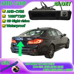 BMW 5 시리즈 주차 트렁크 핸들 후진 카메라, 비엠더블유 5 시리즈 G30 F90 G31 520i 530E 530i EVO MUG 2018 ~ 2020 에 적합
