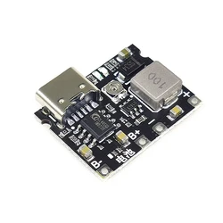 Lithium Li-ion 18650 3.7V 4.2V Battery Charger Board DC-DC Step Up Boost Module USB Type-C 2A Lithium Battery Fast Charge Module